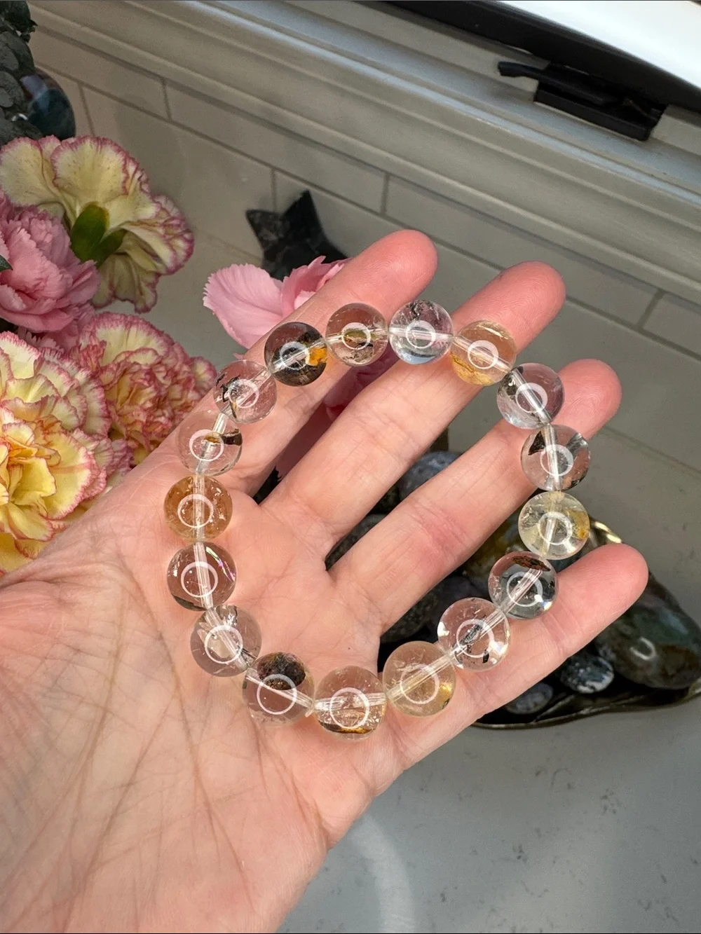 Herkimer w Gold Rutile Inclusions: B1036 - Picture 1 of 2